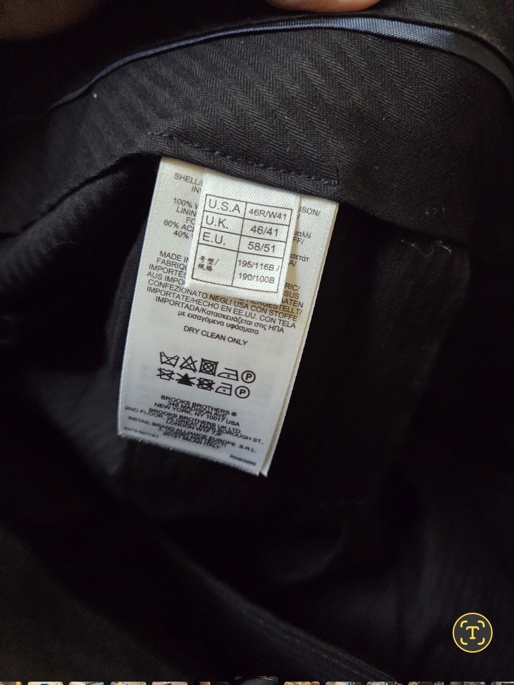 Men's Jacket Label - Picture 2 of 3